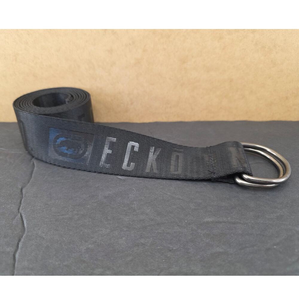 Ecko Unltd. black webbed D-ring belt size 42